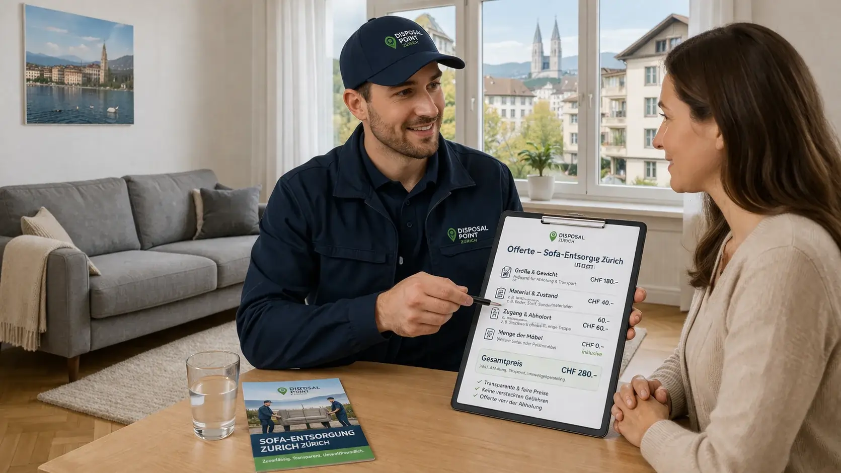 Transparente Preise – Sofa-Entsorgung Zürich
